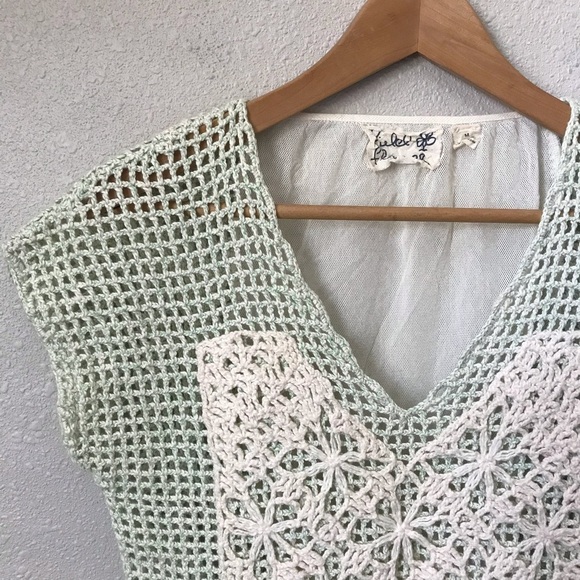 Anthropologie Field Flower Paned Hellebore Sweater - Picture 3 of 5